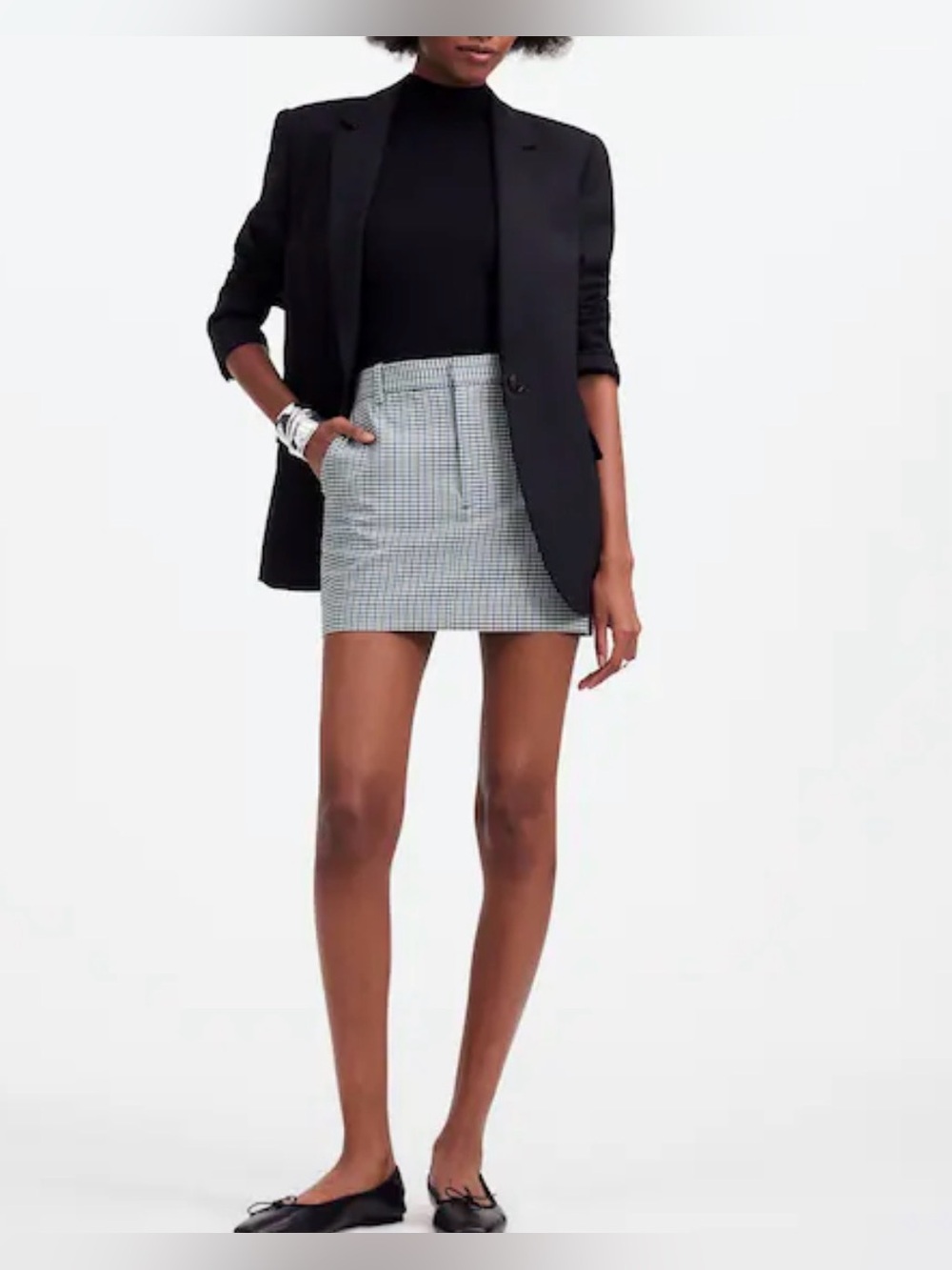 NWT Madewell Suiting Mini Skirt Size 6